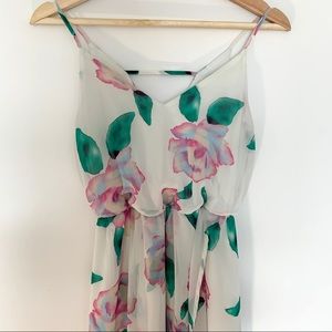 Sienna Sky Asimmetrical Maxy floral dress size S
